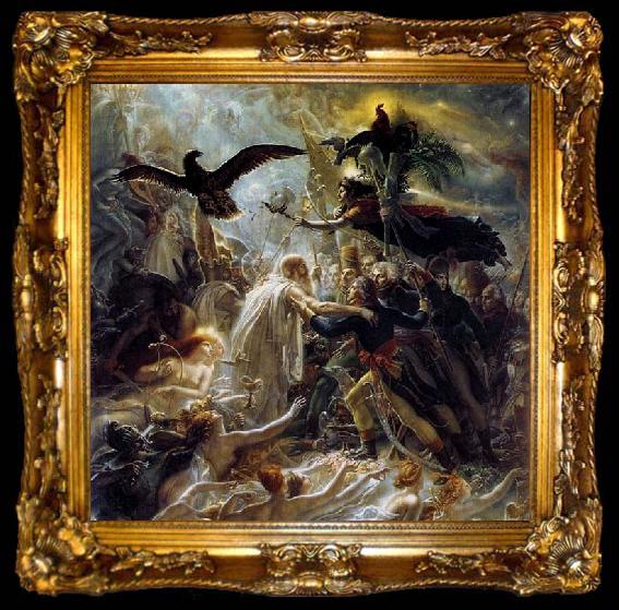 framed  Girodet-Trioson, Anne-Louis Ossian Receiving the Ghosts of French Heroes, ta009-2